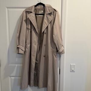 London Towne Women's Trench Coat Double-Brested Lightweight Classic